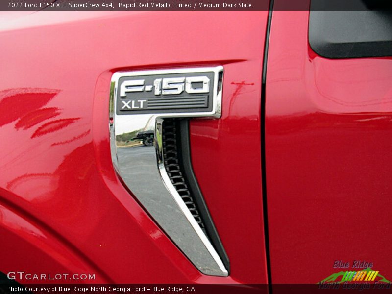 Rapid Red Metallic Tinted / Medium Dark Slate 2022 Ford F150 XLT SuperCrew 4x4