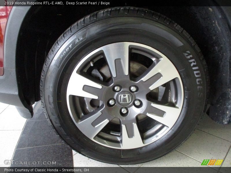 Deep Scarlet Pearl / Beige 2019 Honda Ridgeline RTL-E AWD
