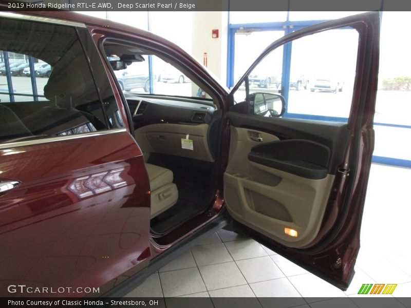 Deep Scarlet Pearl / Beige 2019 Honda Ridgeline RTL-E AWD