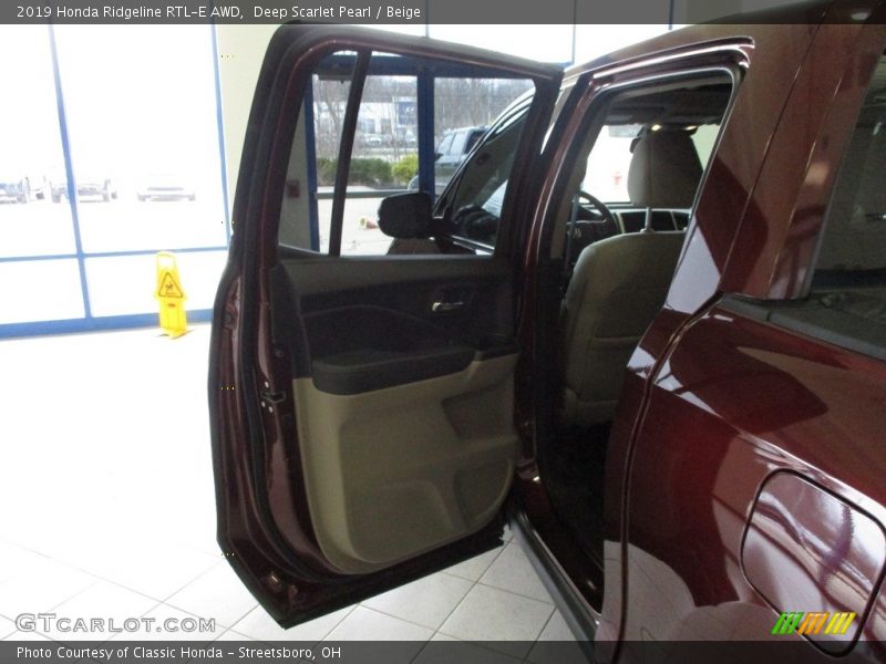 Deep Scarlet Pearl / Beige 2019 Honda Ridgeline RTL-E AWD