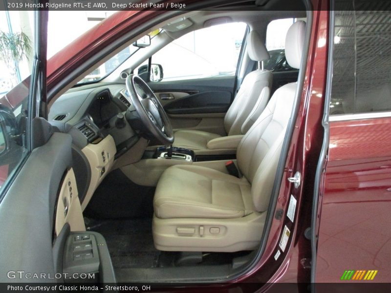 Deep Scarlet Pearl / Beige 2019 Honda Ridgeline RTL-E AWD