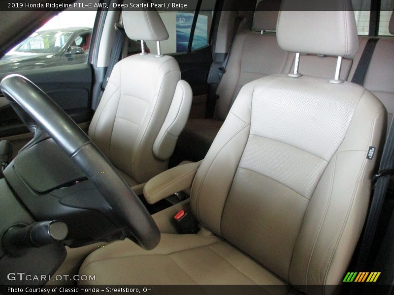 Deep Scarlet Pearl / Beige 2019 Honda Ridgeline RTL-E AWD