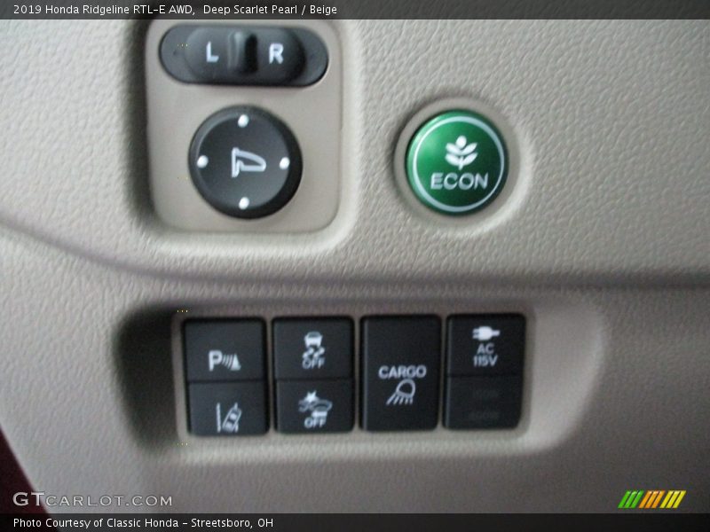 Deep Scarlet Pearl / Beige 2019 Honda Ridgeline RTL-E AWD