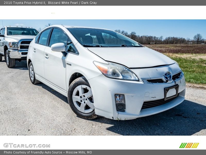 Blizzard White Pearl / Dark Gray 2010 Toyota Prius Hybrid II