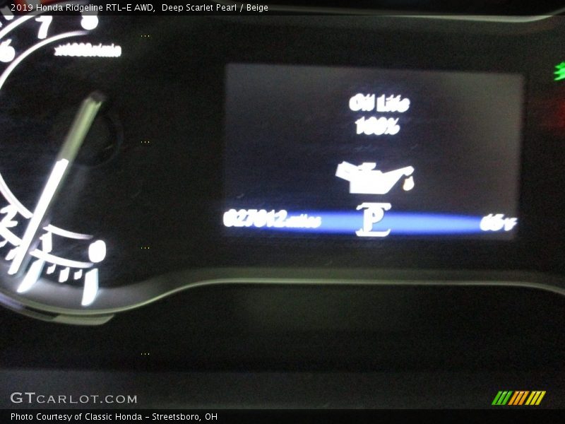 Deep Scarlet Pearl / Beige 2019 Honda Ridgeline RTL-E AWD