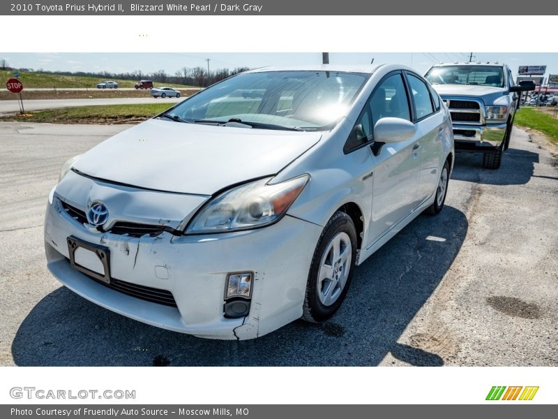 Blizzard White Pearl / Dark Gray 2010 Toyota Prius Hybrid II