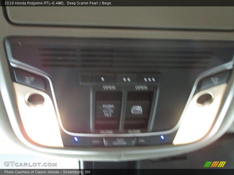 Deep Scarlet Pearl / Beige 2019 Honda Ridgeline RTL-E AWD