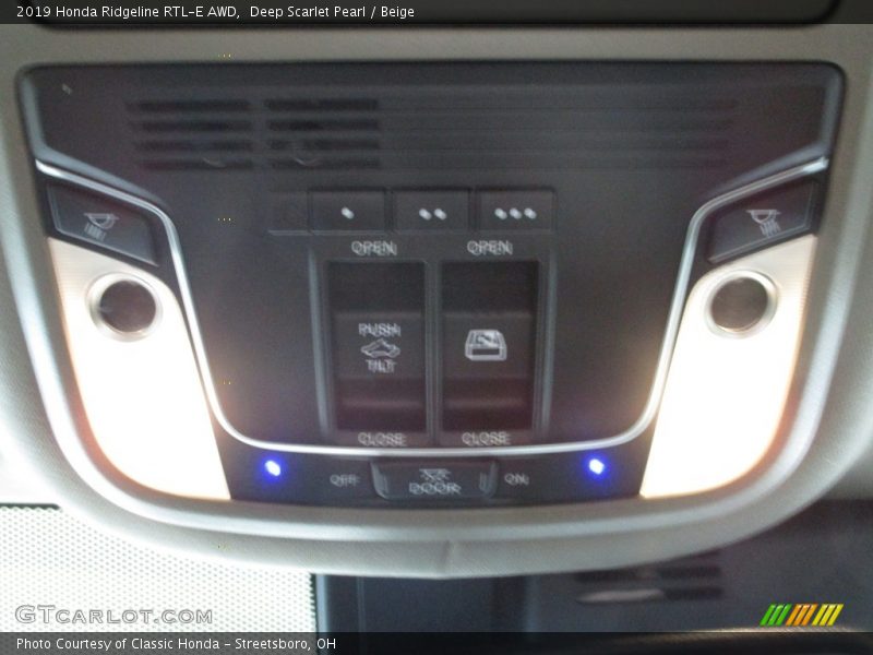 Deep Scarlet Pearl / Beige 2019 Honda Ridgeline RTL-E AWD
