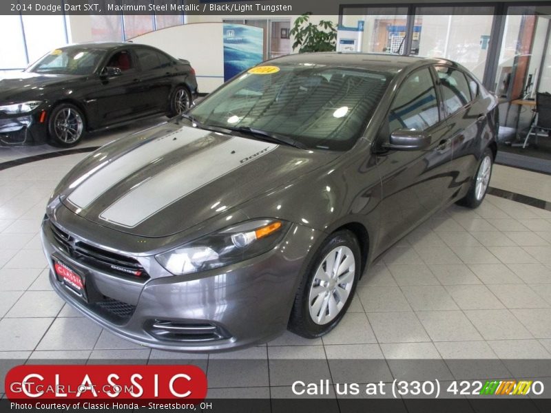 Maximum Steel Metallic / Black/Light Tungsten 2014 Dodge Dart SXT
