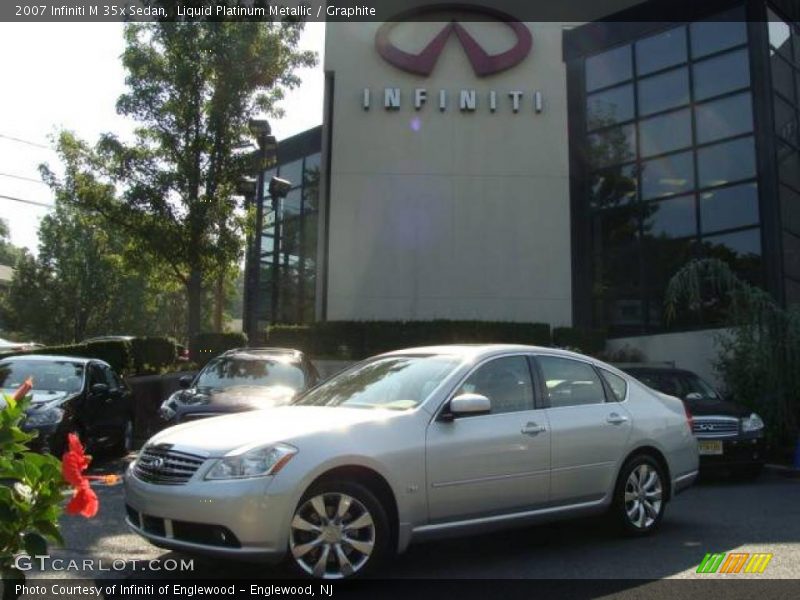 Liquid Platinum Metallic / Graphite 2007 Infiniti M 35x Sedan