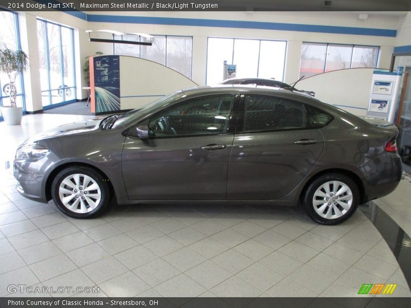 Maximum Steel Metallic / Black/Light Tungsten 2014 Dodge Dart SXT