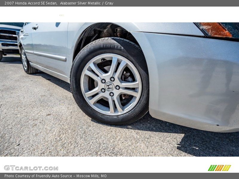 Alabaster Silver Metallic / Gray 2007 Honda Accord SE Sedan