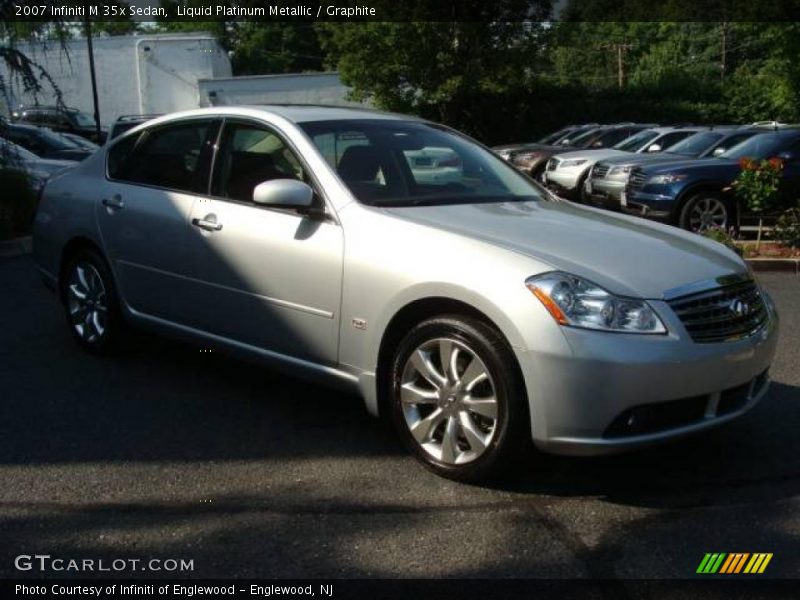 Liquid Platinum Metallic / Graphite 2007 Infiniti M 35x Sedan