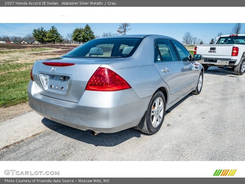 Alabaster Silver Metallic / Gray 2007 Honda Accord SE Sedan