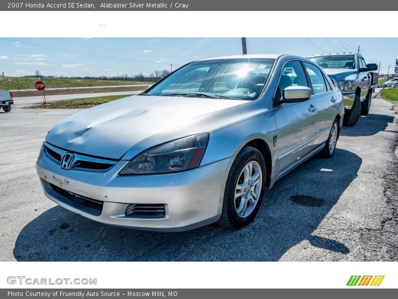 Alabaster Silver Metallic / Gray 2007 Honda Accord SE Sedan