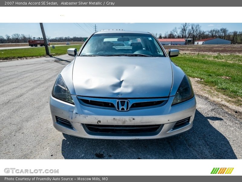 Alabaster Silver Metallic / Gray 2007 Honda Accord SE Sedan