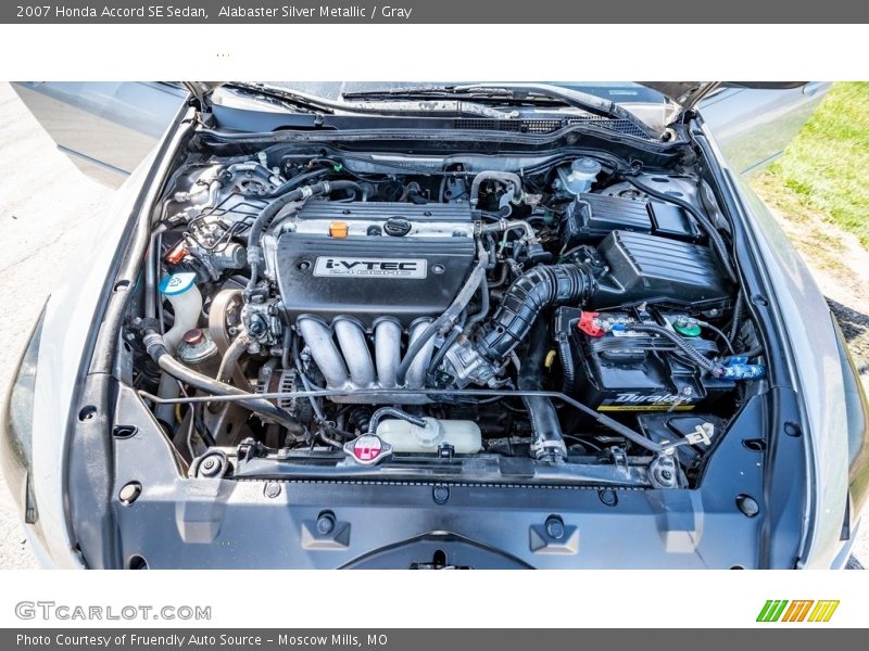 Alabaster Silver Metallic / Gray 2007 Honda Accord SE Sedan