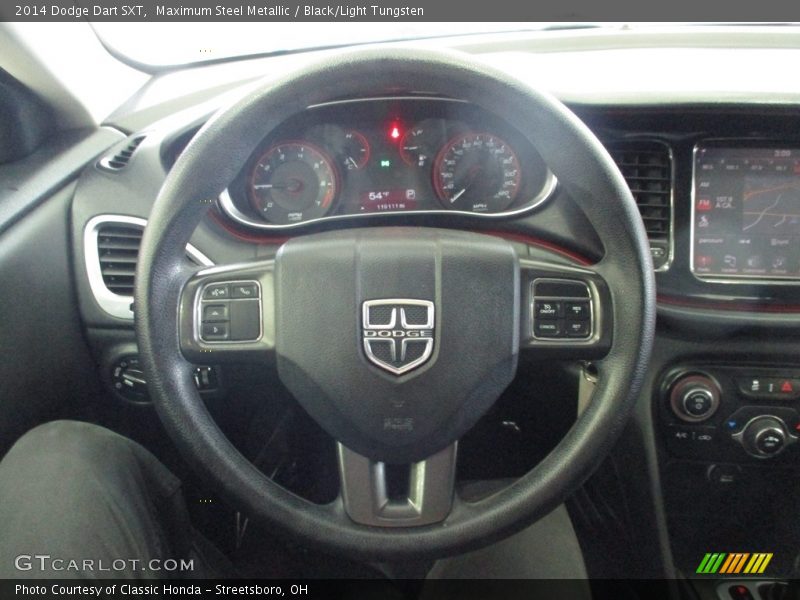 Maximum Steel Metallic / Black/Light Tungsten 2014 Dodge Dart SXT
