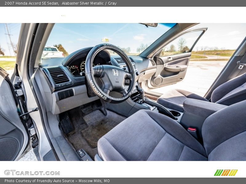 Alabaster Silver Metallic / Gray 2007 Honda Accord SE Sedan