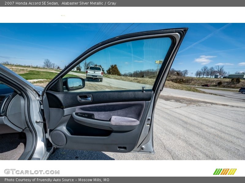 Alabaster Silver Metallic / Gray 2007 Honda Accord SE Sedan