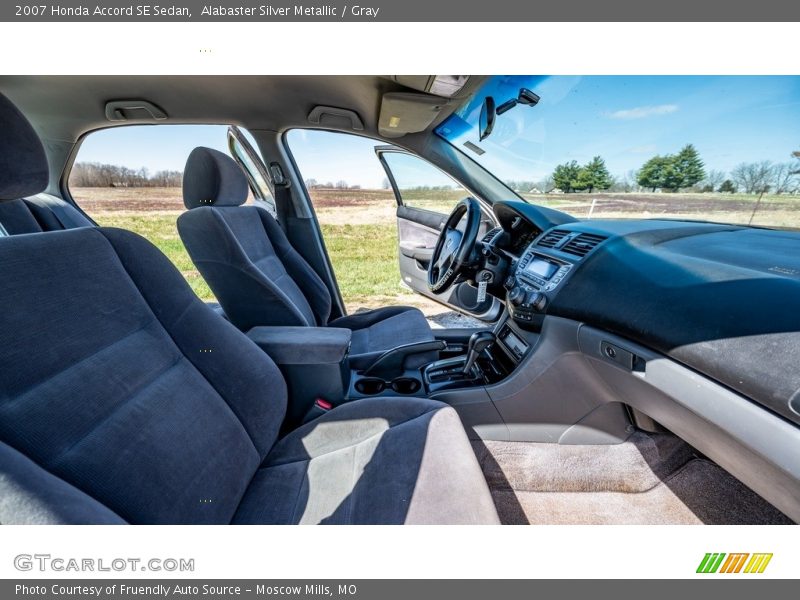 Alabaster Silver Metallic / Gray 2007 Honda Accord SE Sedan