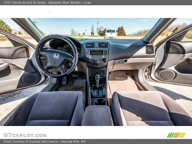 Alabaster Silver Metallic / Gray 2007 Honda Accord SE Sedan