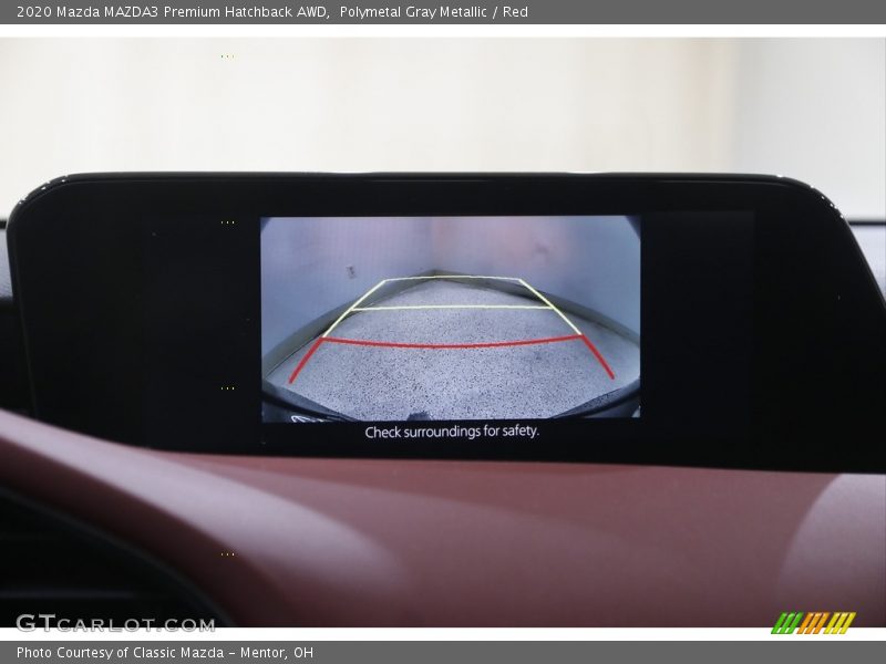 Polymetal Gray Metallic / Red 2020 Mazda MAZDA3 Premium Hatchback AWD