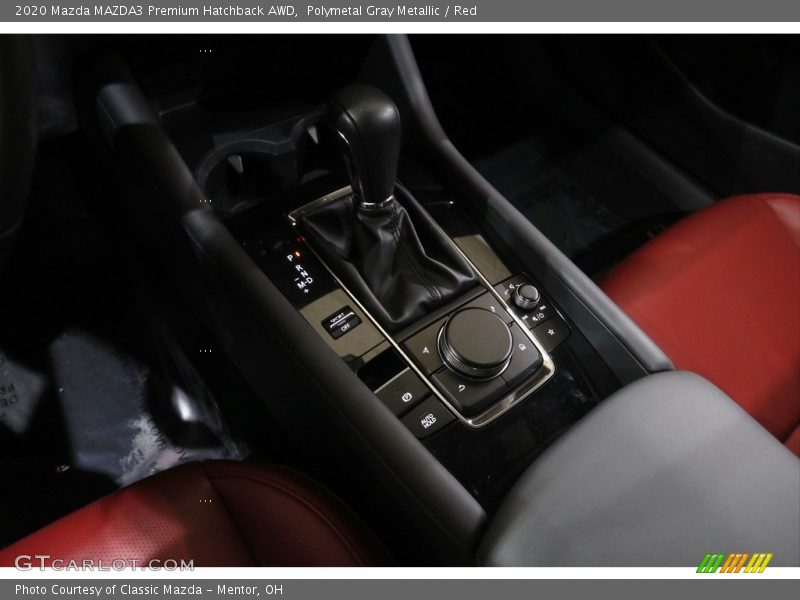 Polymetal Gray Metallic / Red 2020 Mazda MAZDA3 Premium Hatchback AWD
