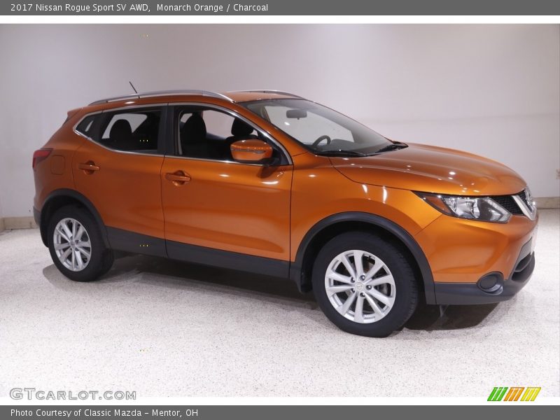 Monarch Orange / Charcoal 2017 Nissan Rogue Sport SV AWD