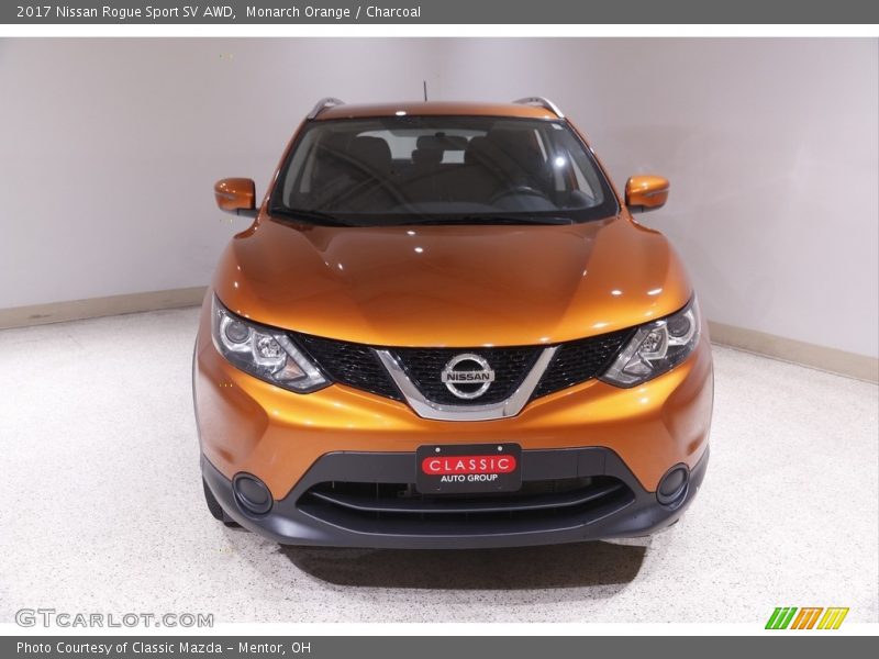 Monarch Orange / Charcoal 2017 Nissan Rogue Sport SV AWD