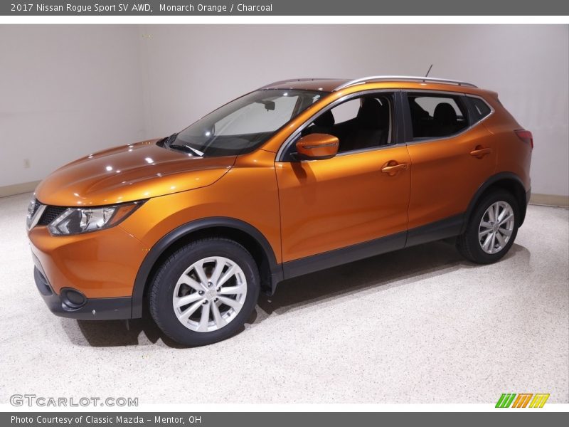 Monarch Orange / Charcoal 2017 Nissan Rogue Sport SV AWD