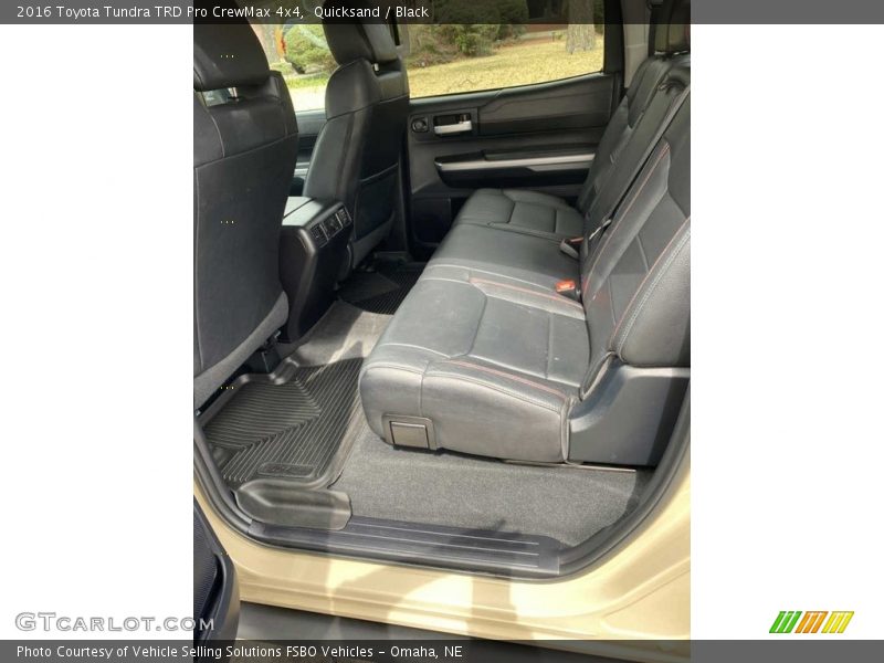 Rear Seat of 2016 Tundra TRD Pro CrewMax 4x4