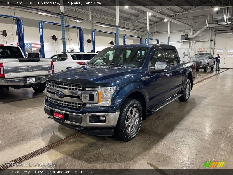 Blue Jeans / Earth Gray 2018 Ford F150 XLT SuperCrew