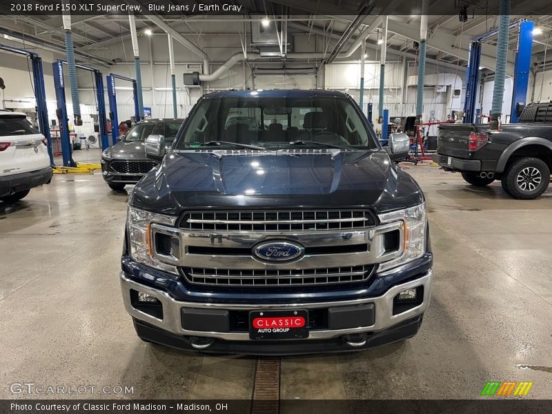 Blue Jeans / Earth Gray 2018 Ford F150 XLT SuperCrew