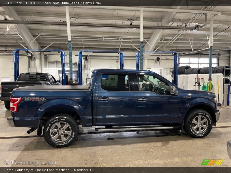 Blue Jeans / Earth Gray 2018 Ford F150 XLT SuperCrew