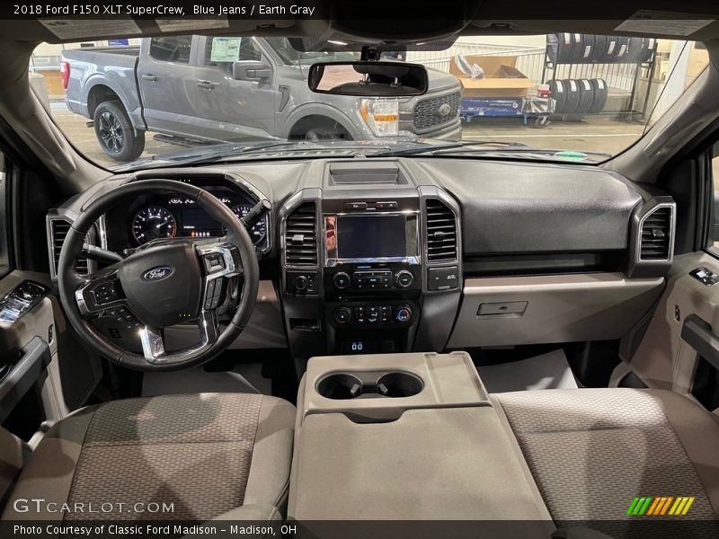 Blue Jeans / Earth Gray 2018 Ford F150 XLT SuperCrew