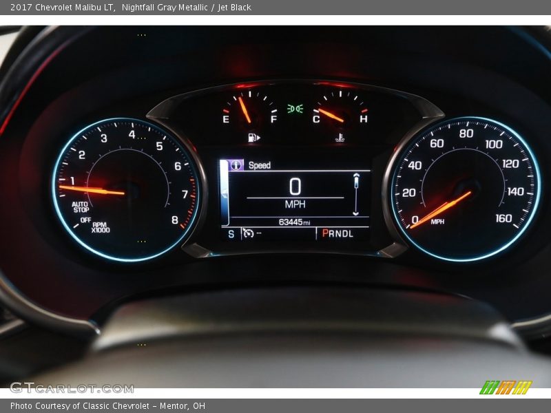 Nightfall Gray Metallic / Jet Black 2017 Chevrolet Malibu LT