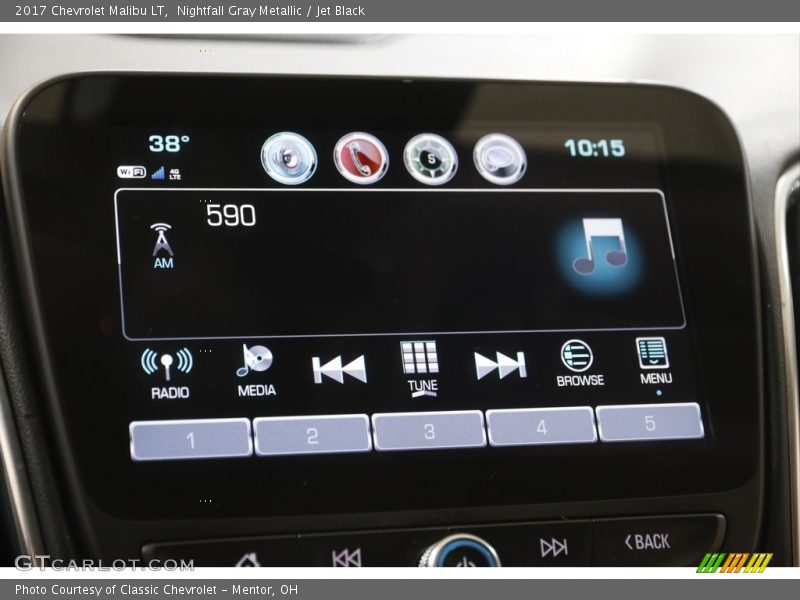 Nightfall Gray Metallic / Jet Black 2017 Chevrolet Malibu LT