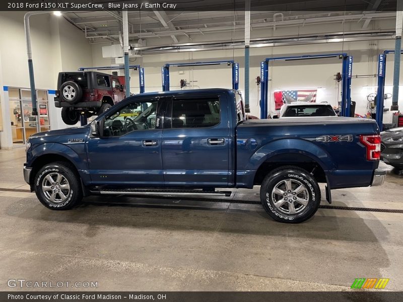 Blue Jeans / Earth Gray 2018 Ford F150 XLT SuperCrew
