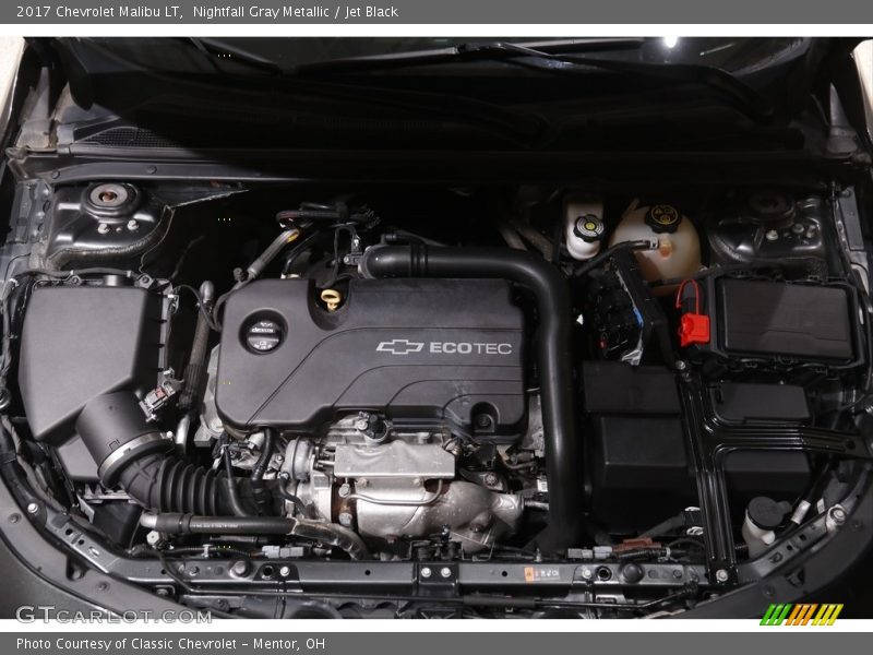 Nightfall Gray Metallic / Jet Black 2017 Chevrolet Malibu LT