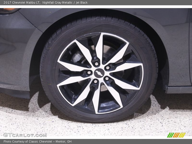 Nightfall Gray Metallic / Jet Black 2017 Chevrolet Malibu LT
