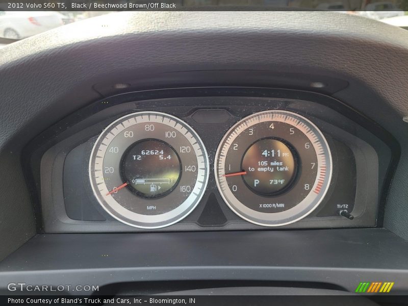 Black / Beechwood Brown/Off Black 2012 Volvo S60 T5