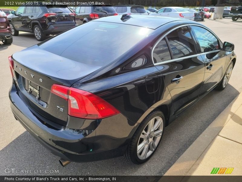 Black / Beechwood Brown/Off Black 2012 Volvo S60 T5