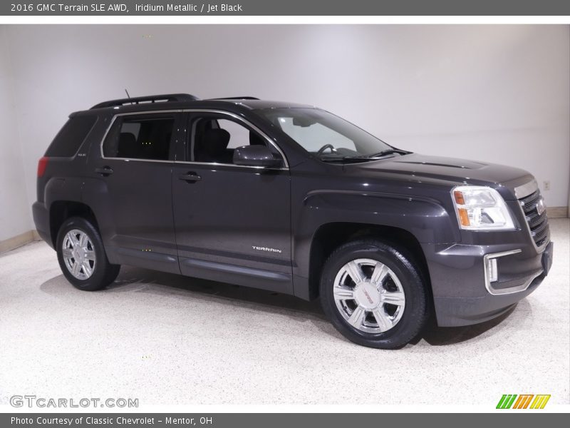 Iridium Metallic / Jet Black 2016 GMC Terrain SLE AWD