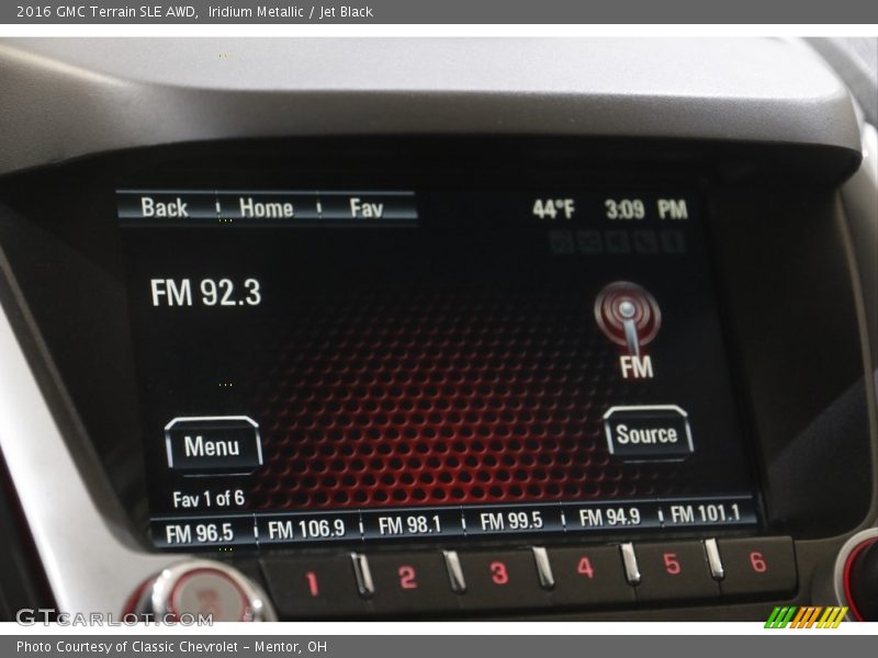 Iridium Metallic / Jet Black 2016 GMC Terrain SLE AWD
