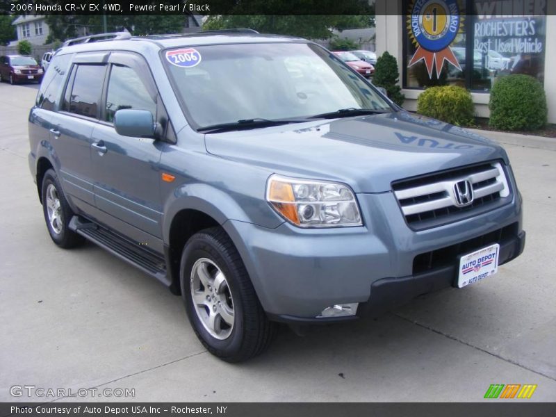 Pewter Pearl / Black 2006 Honda CR-V EX 4WD