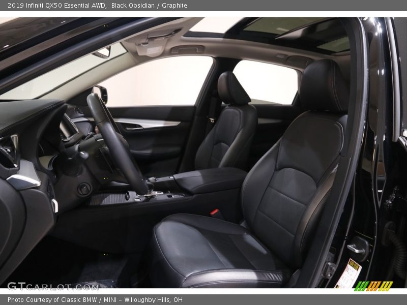 Black Obsidian / Graphite 2019 Infiniti QX50 Essential AWD