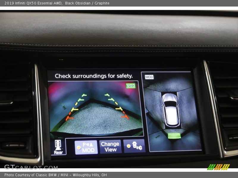 Black Obsidian / Graphite 2019 Infiniti QX50 Essential AWD