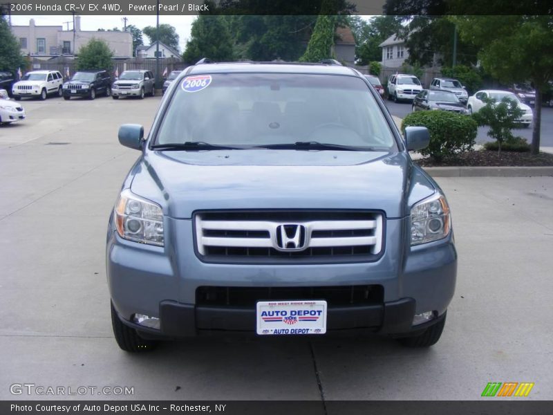 Pewter Pearl / Black 2006 Honda CR-V EX 4WD