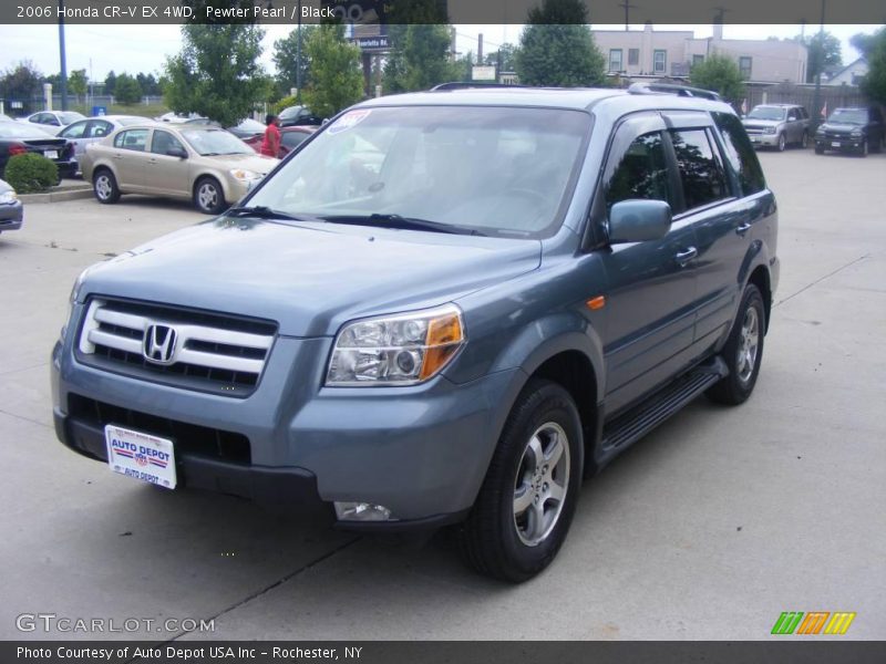 Pewter Pearl / Black 2006 Honda CR-V EX 4WD